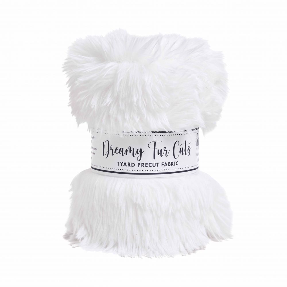 1 Yard Luxe Cuddle® Dreamy Fur Cut White