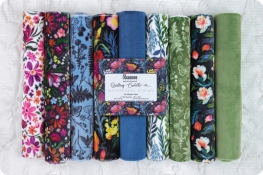 Quilting Cuddle&reg; Fat Quarter Pack Whispering Blooms Vibrant