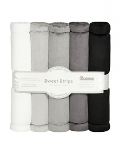 FIVE 10" x 60" Cuddle® Strips Grayscale