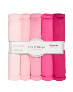 FIVE 10" x 60" Cuddle® Strips Pink