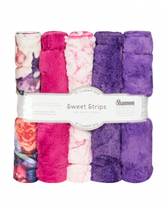 FIVE 10" x 60" Luxe Cuddle® Strips Peony