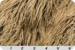 Curly Llama Fur Taupe/Brown