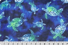 Bliss Batik Turtles Digital Cuddle® Green Sea