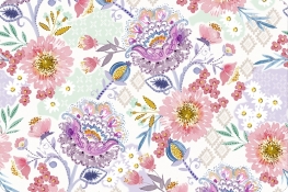 Paisley Floral Digital Cuddle® Multi