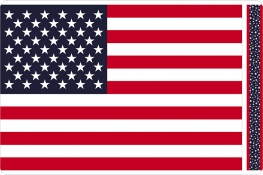 Flag USA Digital Cuddle® Panel Navy