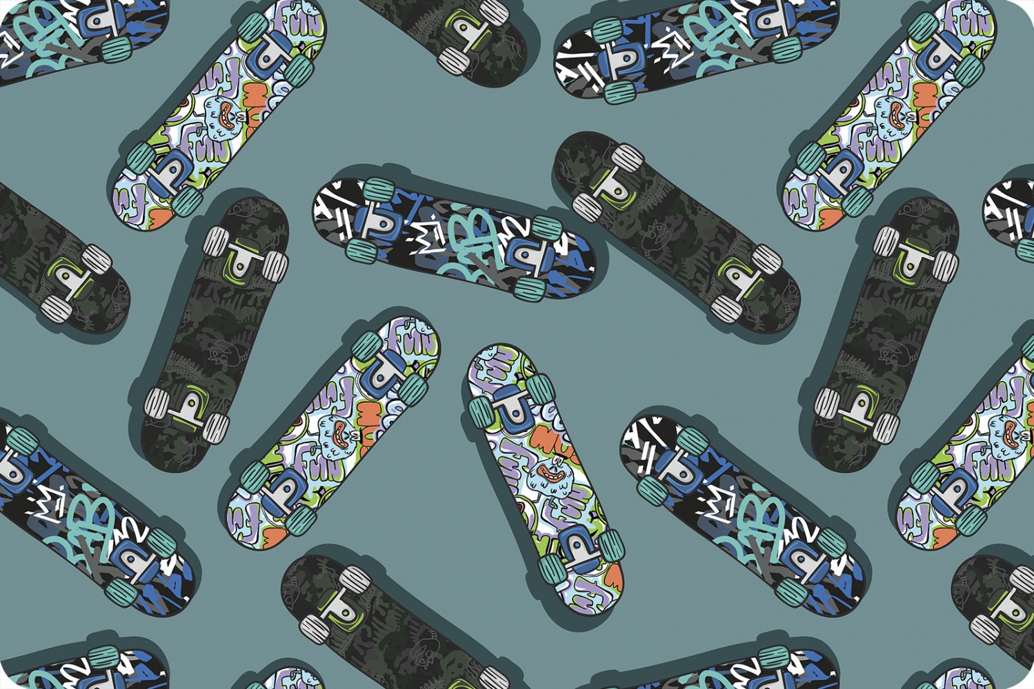 Skate Park Digital Cuddle&reg; Multi