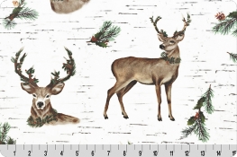 Winter Deer Digital Cuddle® Snow