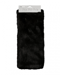 9" X 12"Fun Fur Cuts- 6 pack Grizzly Black