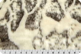 High/Low Rabbit Fur Ivory/Brown