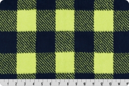 Luxe Cuddle® Buffalo Check Ink/ Lime