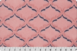 Luxe Cuddle® Frosted Lattice Navy/Coral