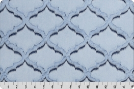 Luxe Cuddle® Frosted Lattice Navy/Dusty Blue
