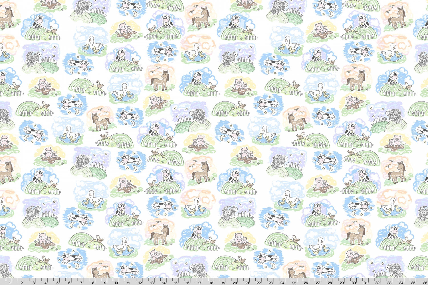 Lil Pastures Goodnight Farm Quilting Cuddle® Pastel
