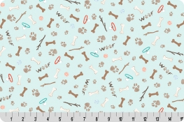 Puppy Playdate Fetch Quilting Cuddle&reg; Seaglass