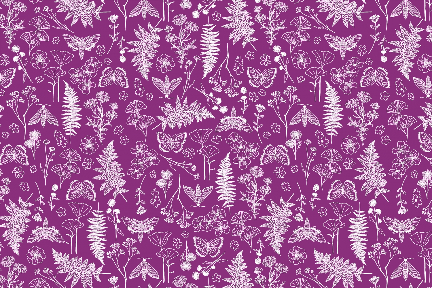 Whispering Blooms Faegrove Quilting Cuddle&reg; Magenta