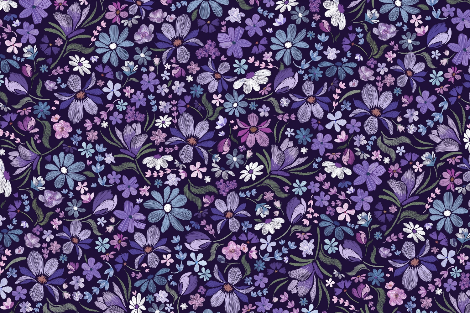 Whispering Blooms Mystical Quilting Cuddle&reg; Purple