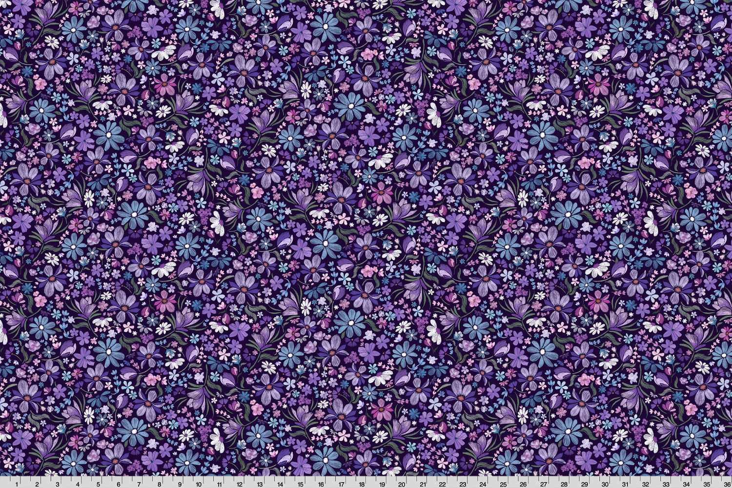 Whispering Blooms Mystical Quilting Cuddle&reg; Purple