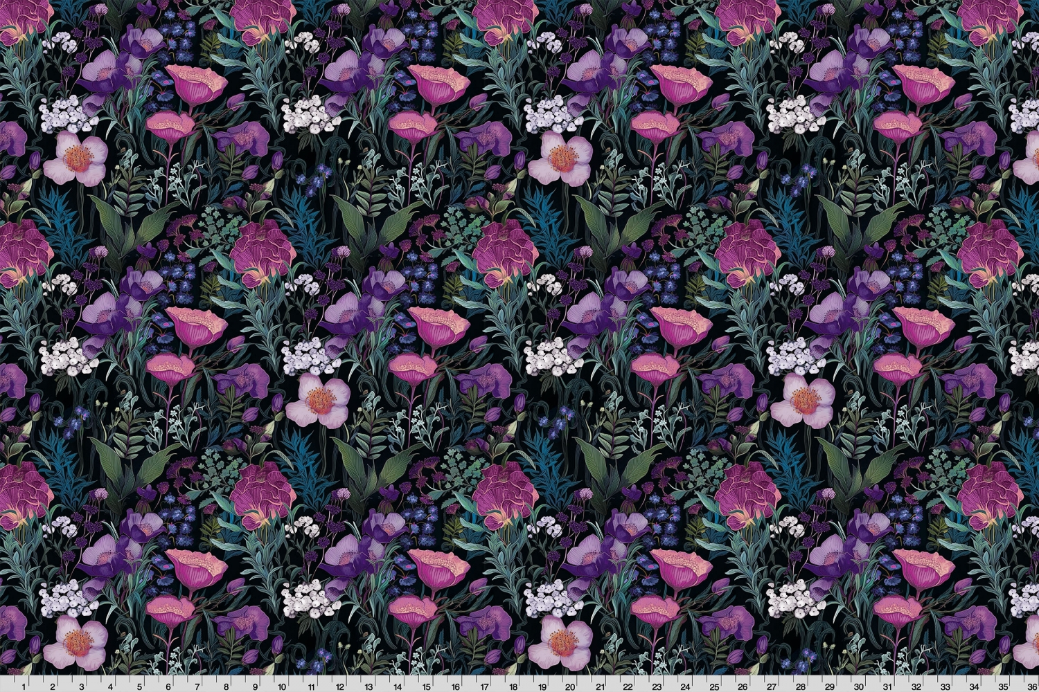 Whispering Blooms Secret Garden Quilting Cuddle&reg; Purple
