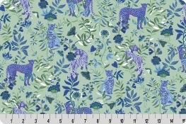 Wanderlust Big Cats Quilting Cuddle® Blue