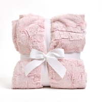 60" x 72" Luxe Cuddle® Blanket Heather Rosewater