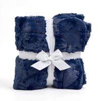 60" x 72" Luxe Cuddle® Blanket Hide Navy