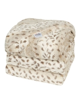 60" x 72" Luxe Cuddle® Blanket Arctic Lynx Taupe