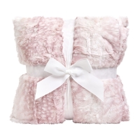 60" x 72" Luxe Cuddle® Blanket Fawn Rosewater