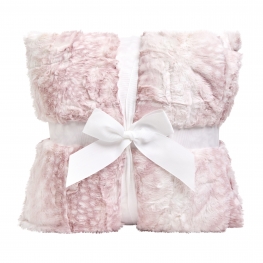 60" x 72" Luxe Cuddle® Blanket Fawn Rosewater
