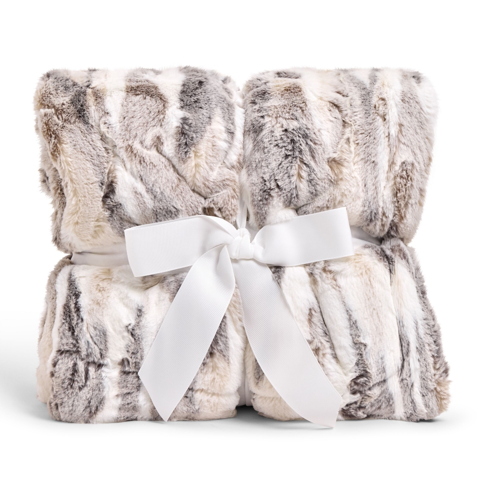 Signature 60" x 72" Luxe Cuddle&reg; Blanket Frosted Himalayan Pewter