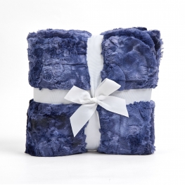60" x 72" Luxe Cuddle® Blanket Galaxy Navy