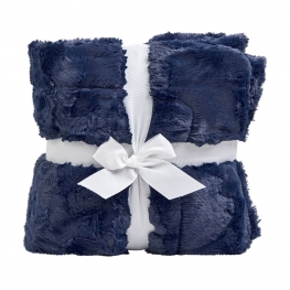 Signature 60" x 72" Luxe Cuddle&reg; Blanket Hide Navy