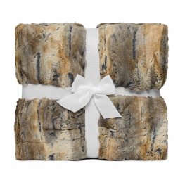 60" x 72" Luxe Cuddle&reg; Blanket Red Fox Amber