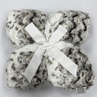 60" x 72" Luxe Cuddle&reg; Blanket Snowy Owl Pewter