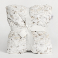 60" x 72" Luxe Cuddle&reg; Blanket Snowy Owl Natural