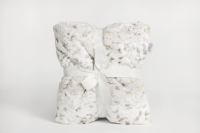 60" x 72" Luxe Cuddle® Blanket Snowy Owl Natural
