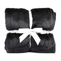 60" x 72" Luxe Cuddle&reg; Blanket Sydney Black