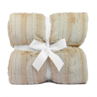 60" x 72" Luxe Cuddle&reg; Blanket Vienna Latte