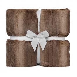 60" x 72" Luxe Cuddle&reg; Blanket Vienna Pecan