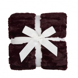 Signature 60" x 72" Luxe Cuddle&reg; Blanket Willow Black Cherry
