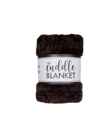 Petite 36" x 30" Luxe Cuddle&reg; Blanket Milan Enzo Black Coffee