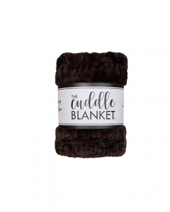 Petite 36" x 30" Luxe Cuddle&reg; Blanket Milan Enzo Black Coffee