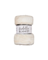 Petite 36" x 30" Luxe Cuddle&reg; Blanket Milan Enzo Vanilla Creme