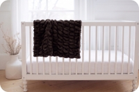 Petite 30" x 36" Luxe Cuddle&reg; Blanket Milan Chocolate