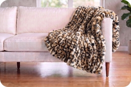 Classic 50" x 60" Luxe Cuddle&reg; Blanket Milan Clouded Leo Sand