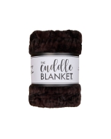 Classic 50" x 60" Luxe Cuddle&reg; Blanket Milan Enzo Black Coffee