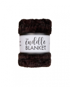 Classic 50" x 60" Luxe Cuddle&reg; Blanket Milan Enzo Black Coffee