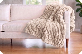 Classic 50" x 60" Luxe Cuddle&reg; Blanket Milan Pearl