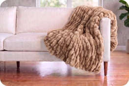 Classic 50" x 60" Luxe Cuddle&reg; Blanket Milan Sand Dollar