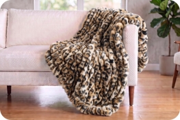 Signature 60" x 72" Luxe Cuddle&reg; Blanket Milan Clouded Leo Sand