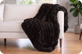 Signature 60" x 72" Luxe Cuddle&reg; Blanket Milan Chocolate